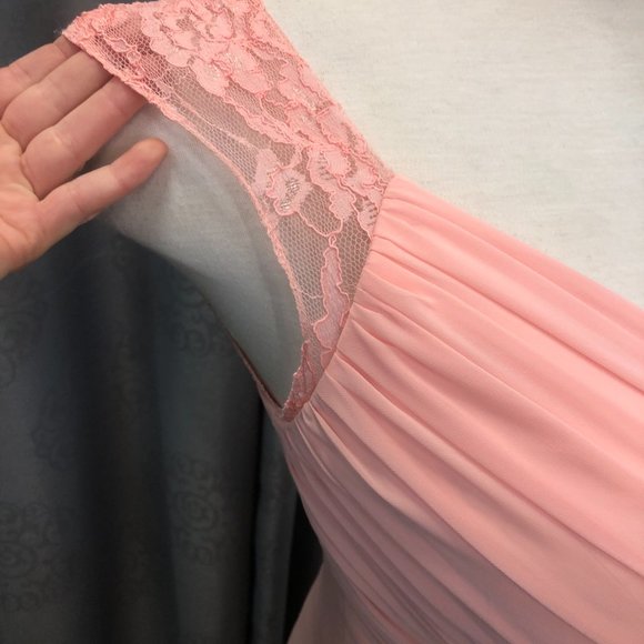 NEW Coral Blush  Mother of the Bride/Groom Elegant Formal Long Dress Bridesmaid - Picture 6 of 14